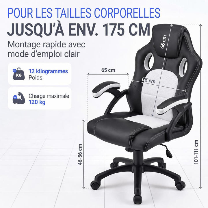 Chaise de bureau Racing Montréal