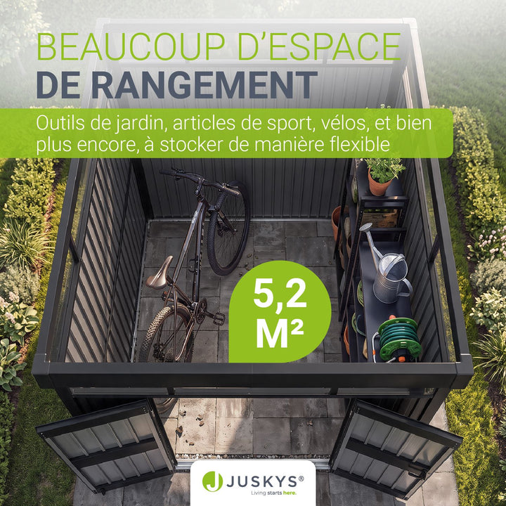 Abri de jardin en métal Lucerne