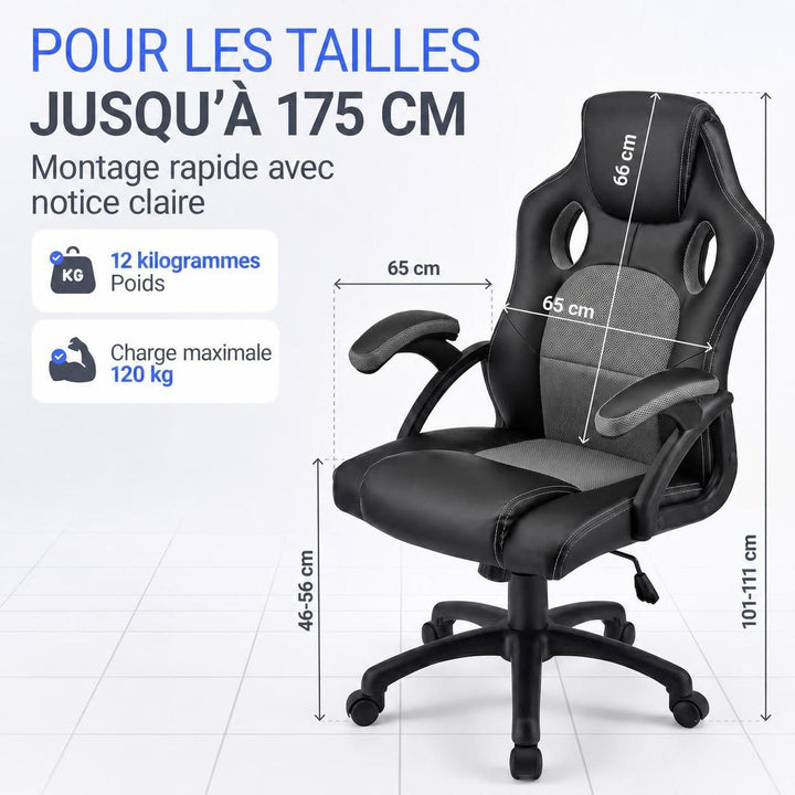 Chaise de bureau Racing Montréal