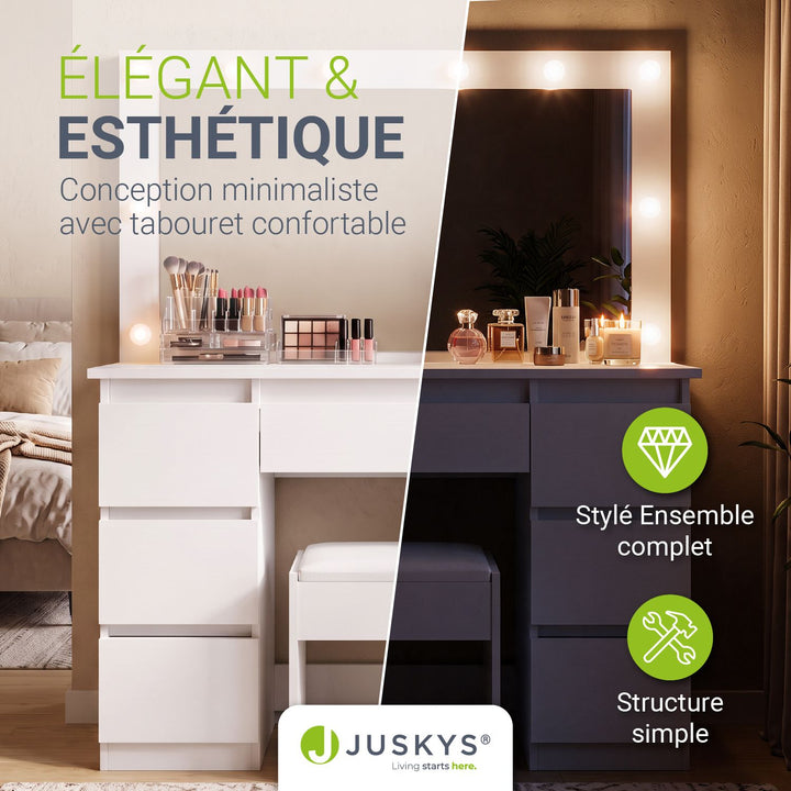 Coiffeuse avec miroir Lilia