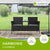 Banc en polyrotin Monaco