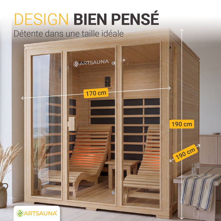 Cabine de sauna infrarouge Billund