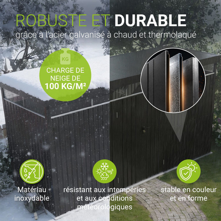 Abri de jardin en métal Lucerne