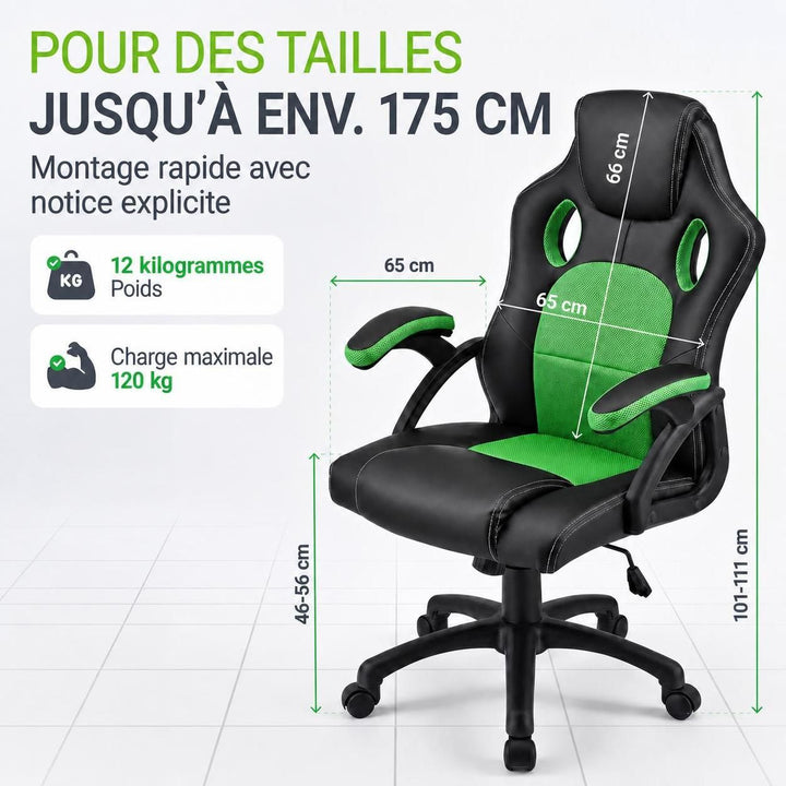 Chaise de bureau Racing Montréal