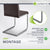 Chaise cantilever Vegas avec cuir artificiel