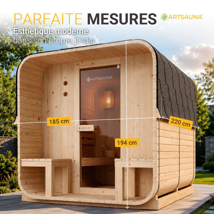 Place du sauna tonneau Nolvik