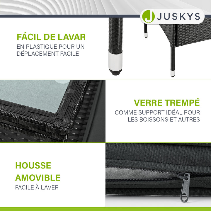 Banc en polyrotin Monaco