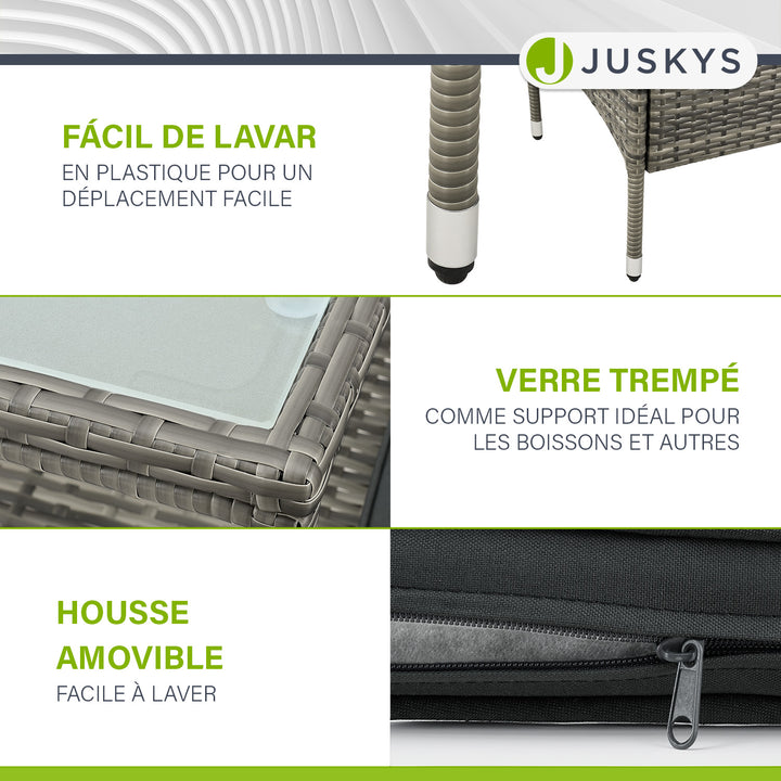 Banc en polyrotin Monaco