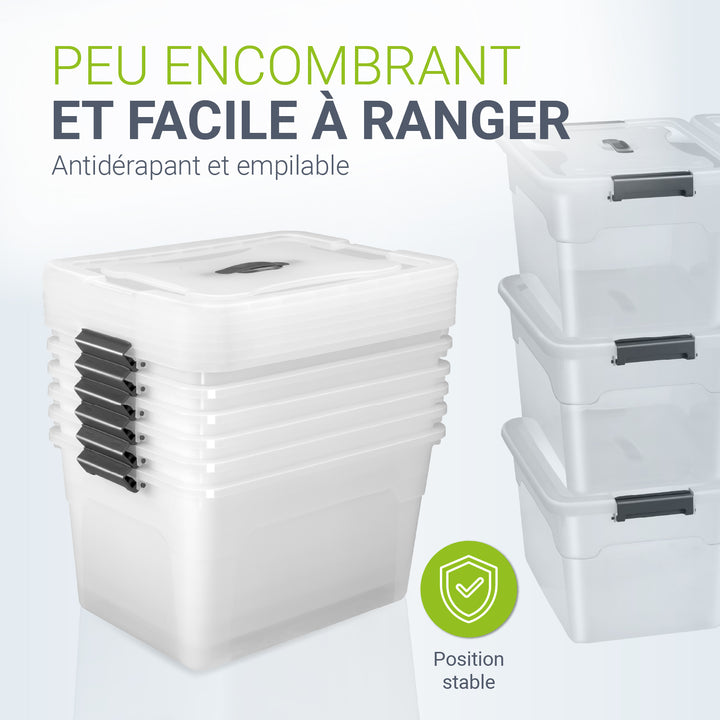 Boîte de rangement avec couvercle