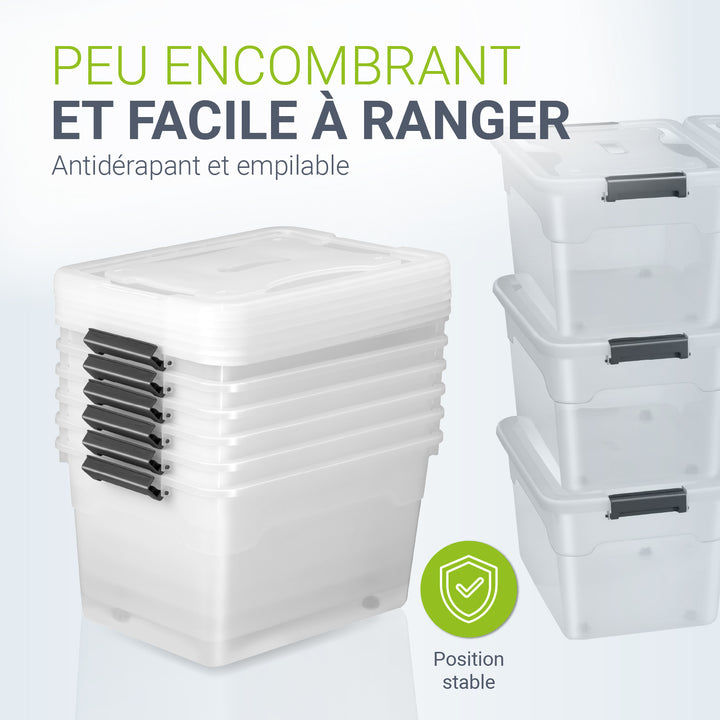 Boîte de rangement avec couvercle