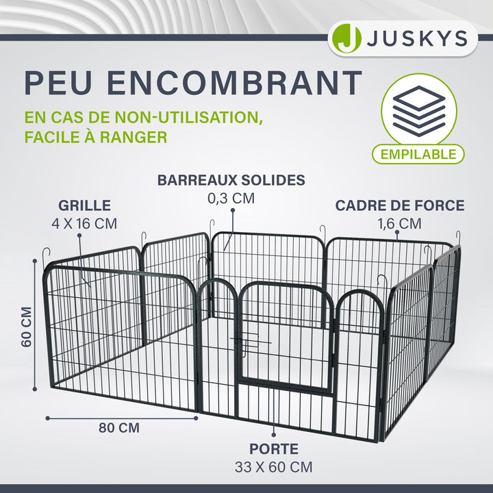 Enclos pour chiots en métal