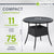 Table de jardin ronde en polyrotin Yoro