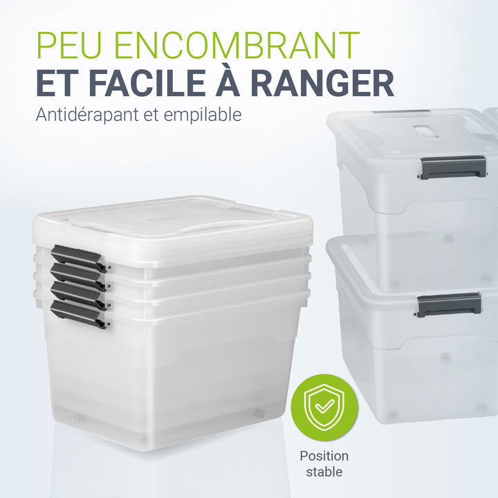 Boîte de rangement avec couvercle