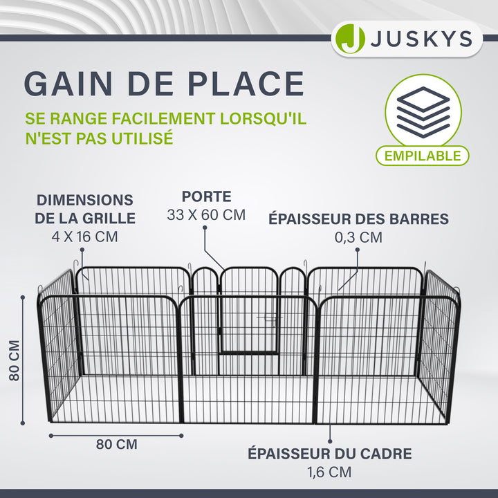 Enclos pour chiots en métal