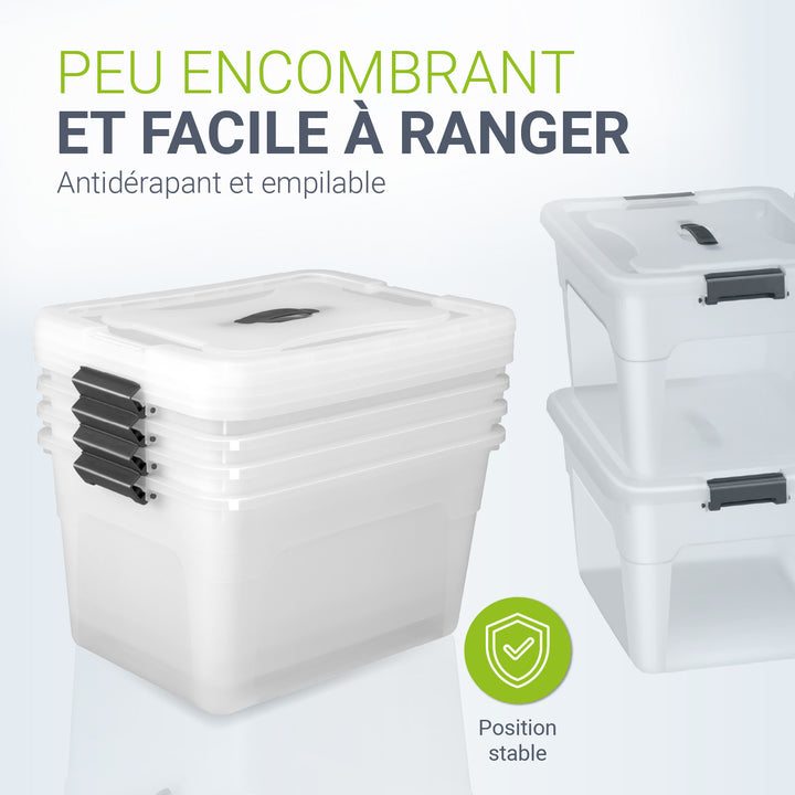 Boîte de rangement avec couvercle