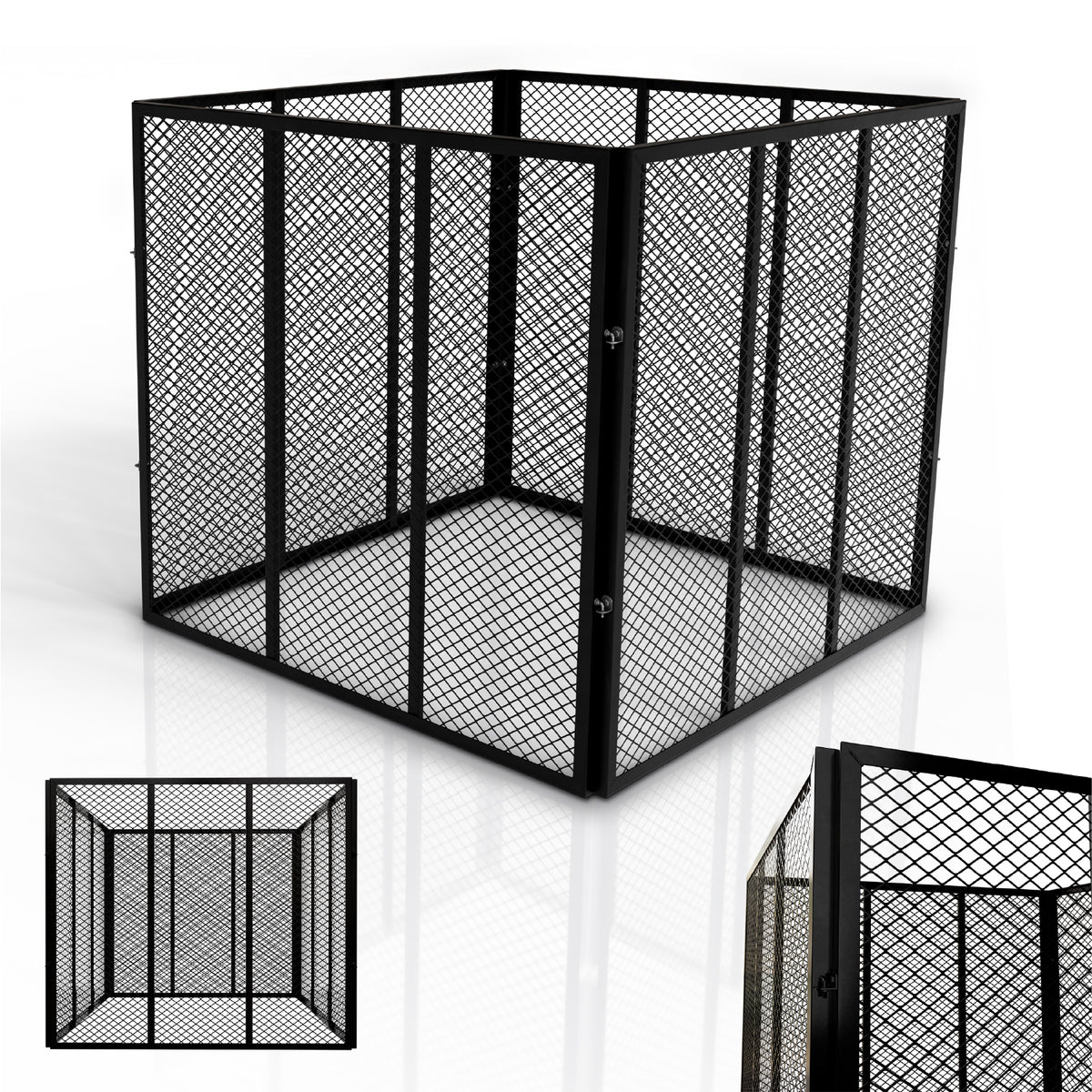 Composteur métallique pour déchets de jardin