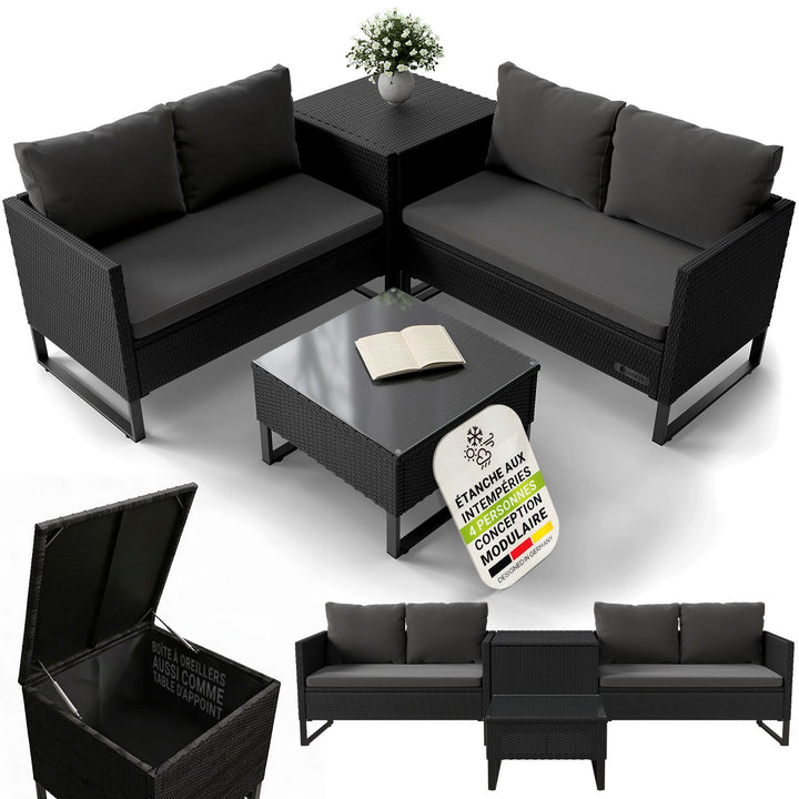 Salon de jardin pour 4 personnes Santorin