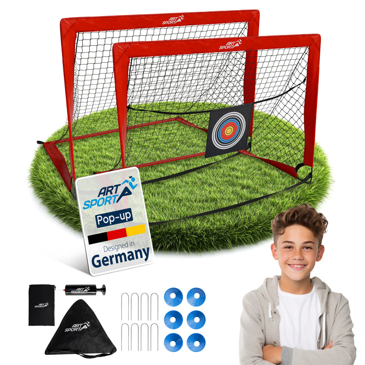 Lot de 2 buts de football pop-up Goal Master