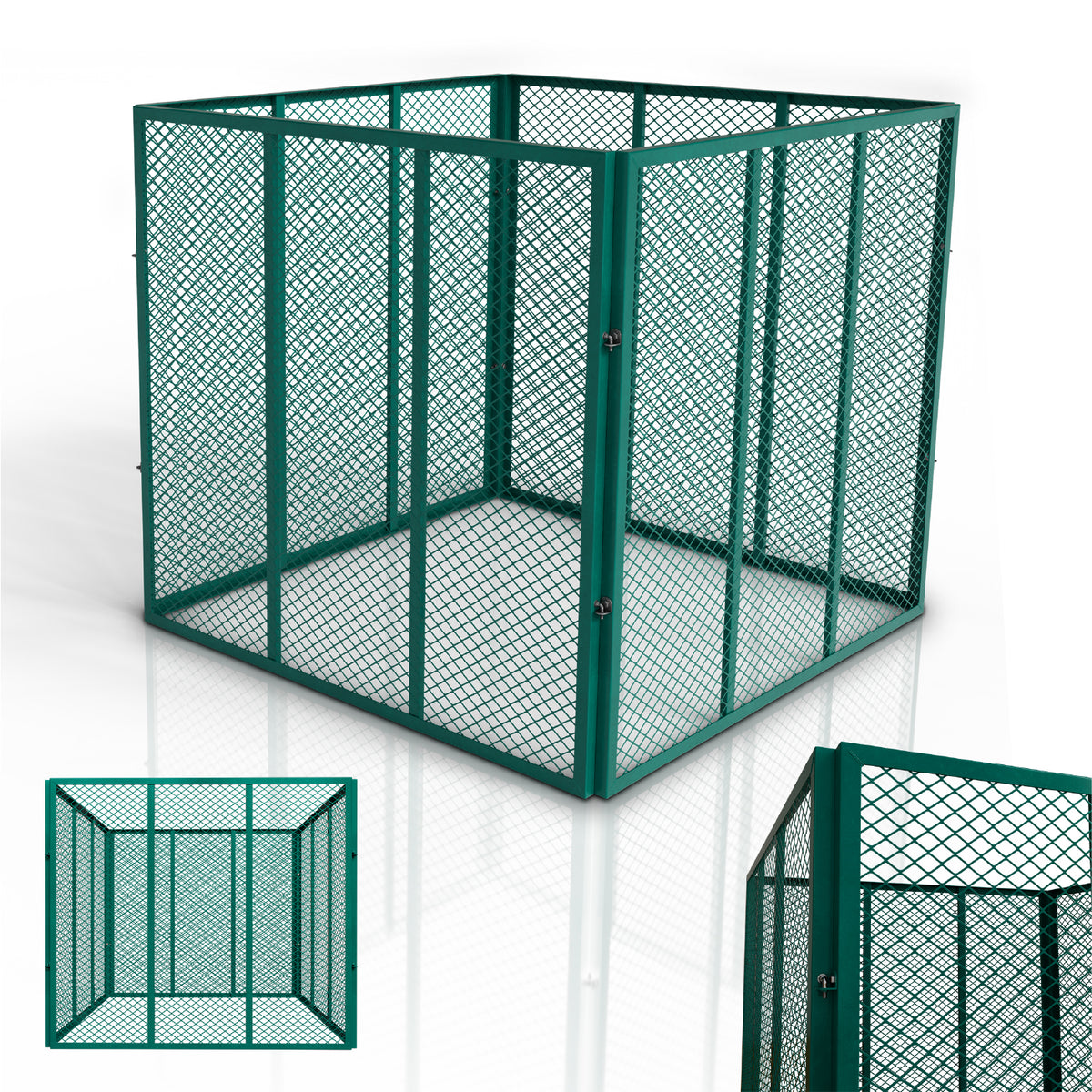 Composteur métallique pour déchets de jardin