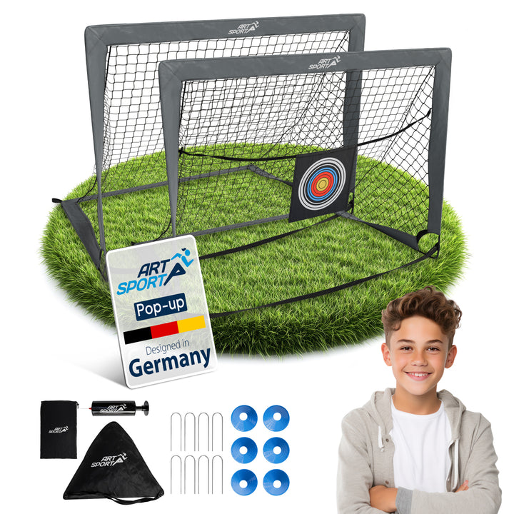 Lot de 2 buts de football pop-up Goal Master
