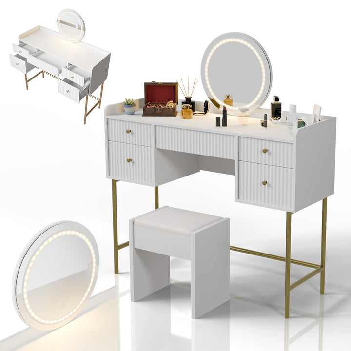 Coiffeuse avec miroir Samira