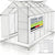 Serre en aluminium avec fondation