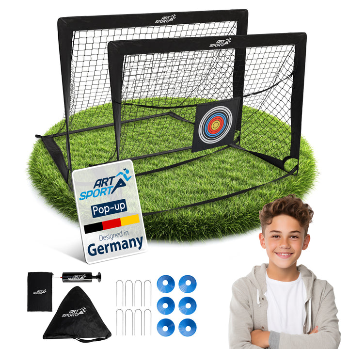 Lot de 2 buts de football pop-up Goal Master