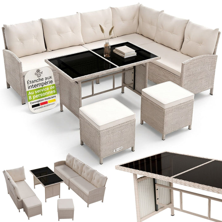 Salon en polyrotin Manacor