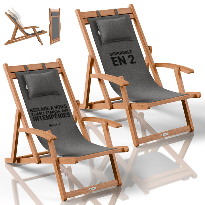 Chaise longue pliante Tavira