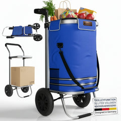 Chariot de courses 3 en 1 - Capacité 56 L