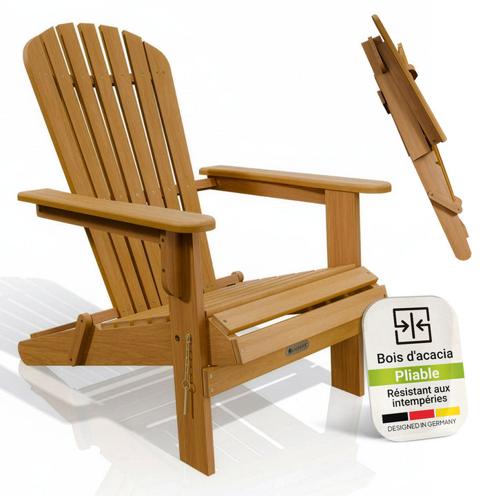 chaise longue pliante de jardin Corfou
