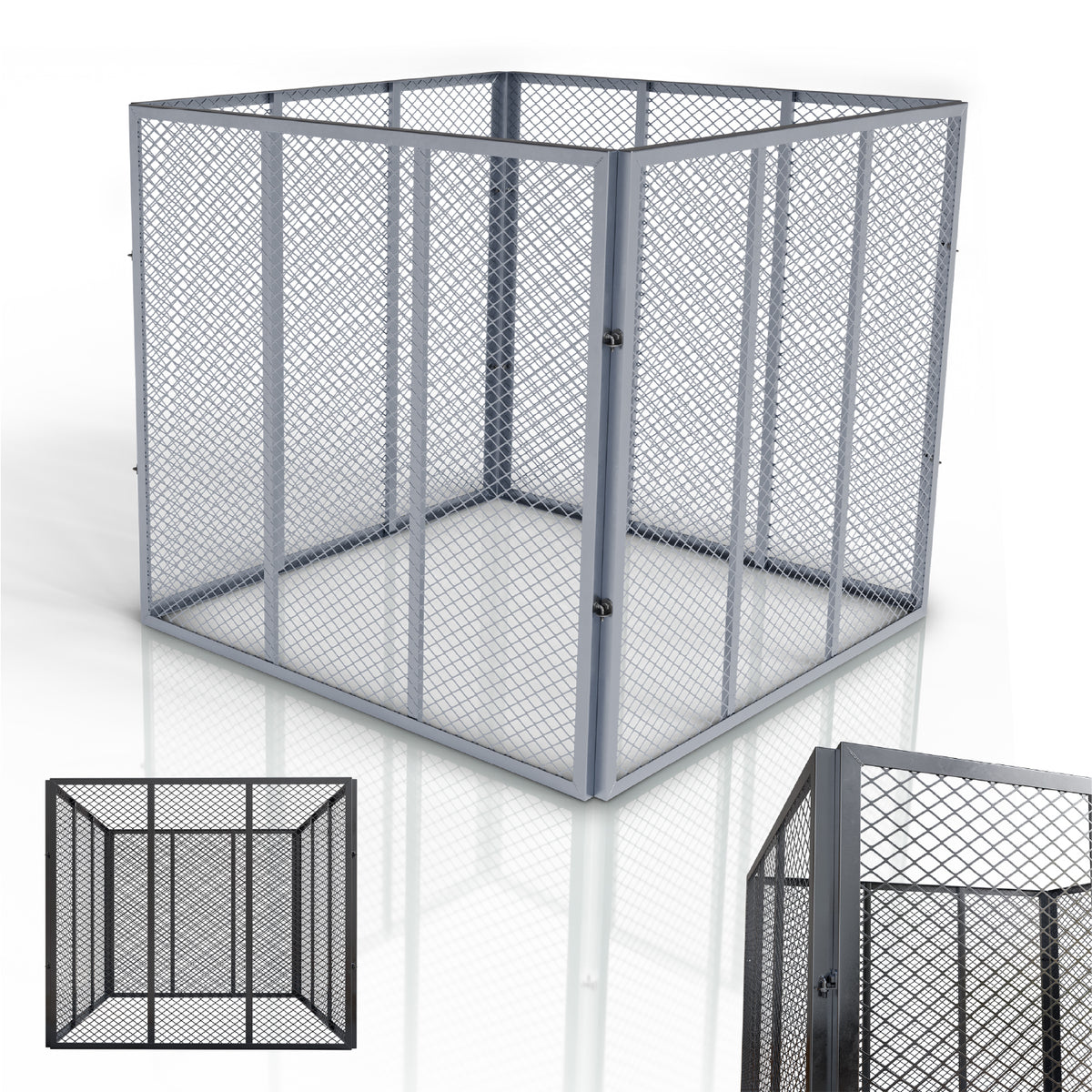 Composteur métallique pour déchets de jardin
