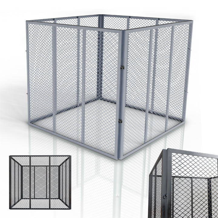 Composteur métallique pour déchets de jardin