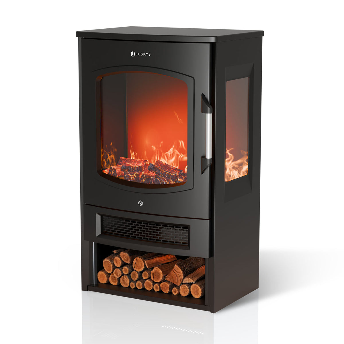Poêle électrique 1800W avec effet de flammes