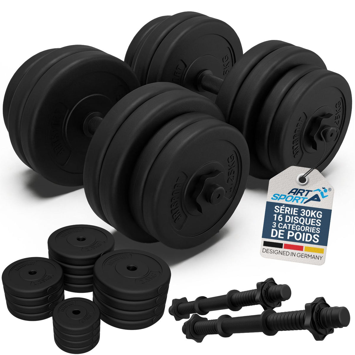 Ensemble d'haltères 30 kg