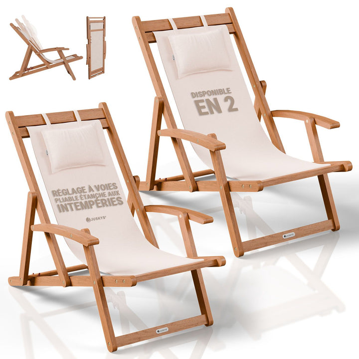 Chaise longue pliante Tavira
