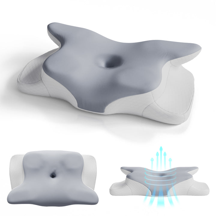 Oreiller cervical orthopédique en mousse à mémoire de forme