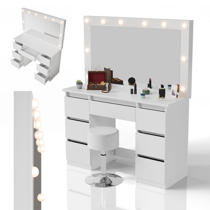 Coiffeuse avec miroir Lilia