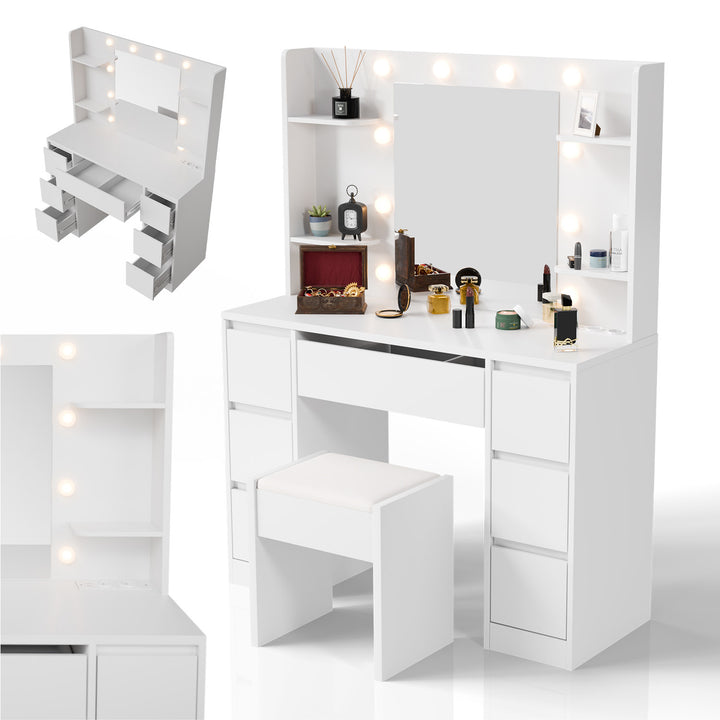 Coiffeuse avec miroir Malia