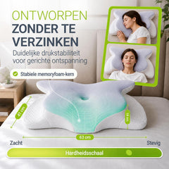 Oreiller cervical orthopédique en mousse à mémoire de forme