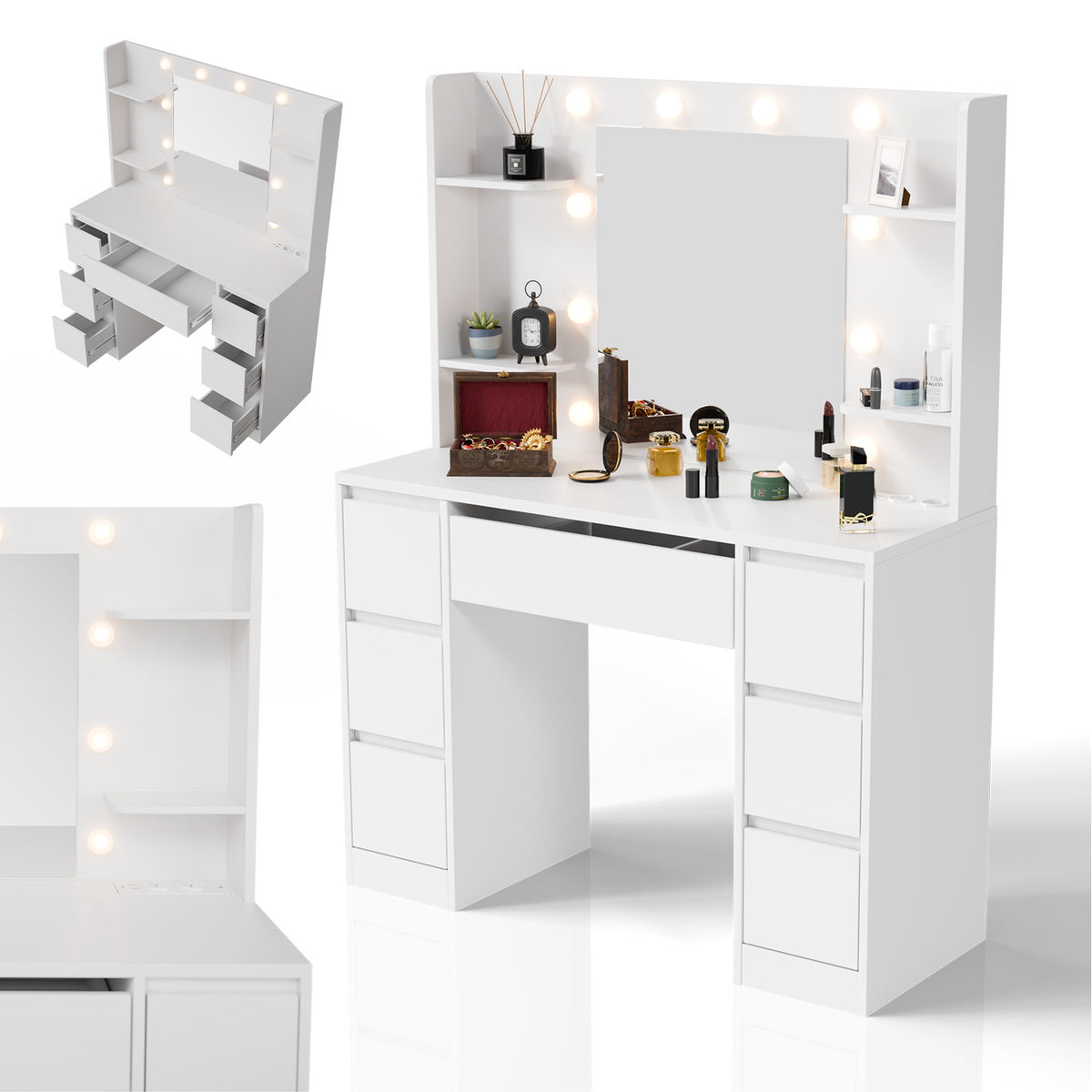 Coiffeuse avec miroir Malia