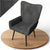 Fauteuil à oreilles avec tabouret Odense en option