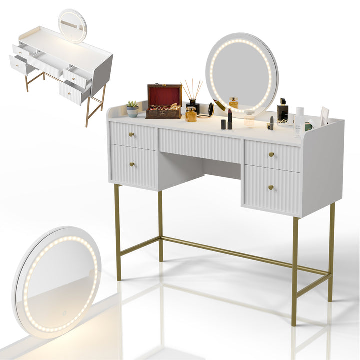 Coiffeuse avec miroir Samira