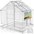 Serre en aluminium avec fondation