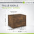 Table de chevet murale suspendue