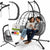 Fauteuil suspendu double en polyrotin Aria