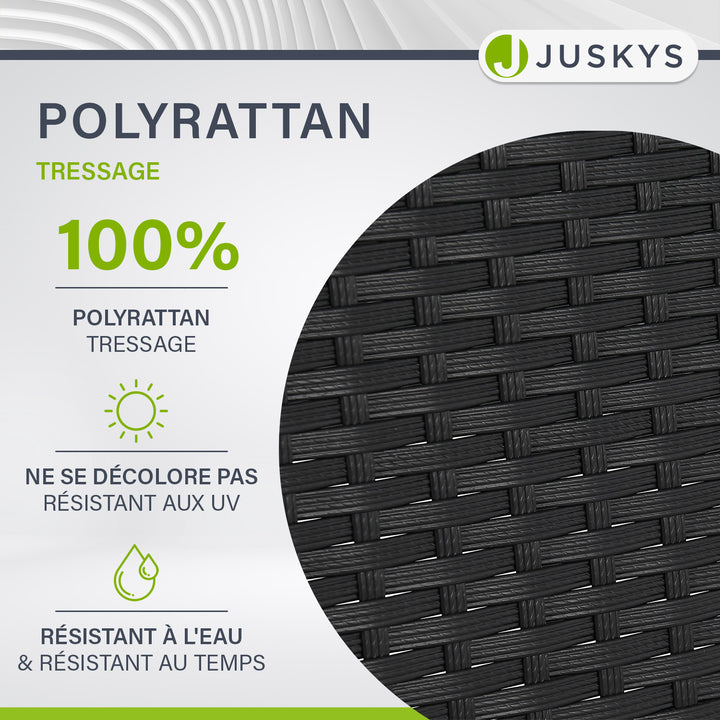 Table de jardin ronde en polyrotin Yoro