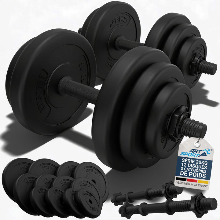 Ensemble d'haltères 20 kg