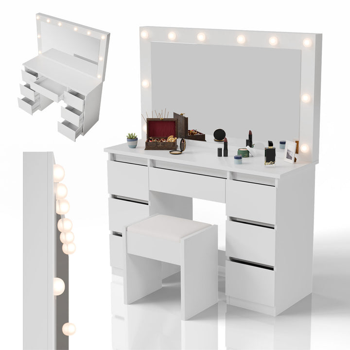 Coiffeuse avec miroir Lilia