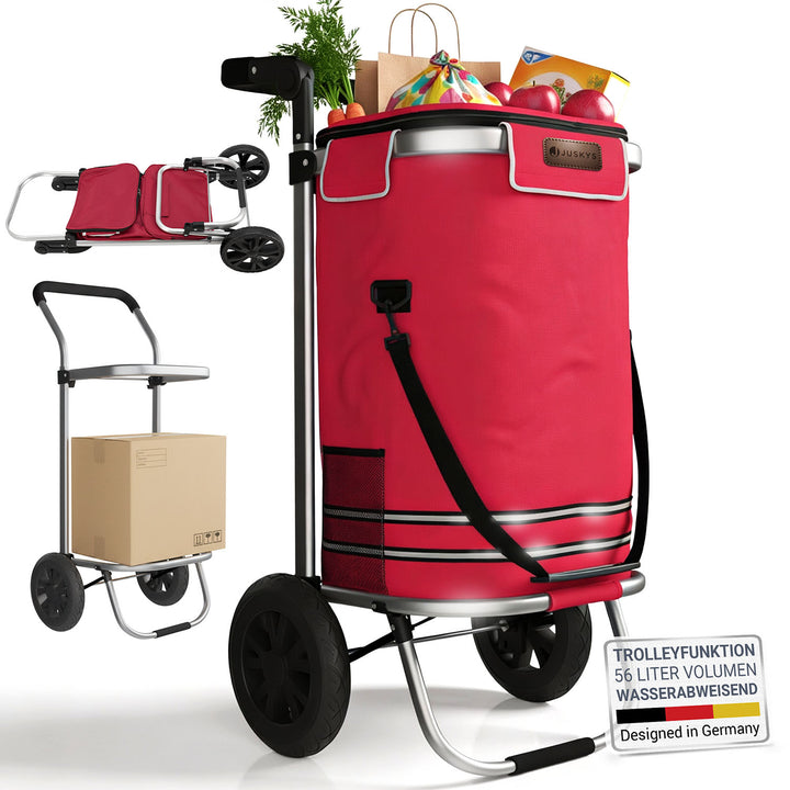 Chariot de courses 3 en 1 - Capacité 56 L